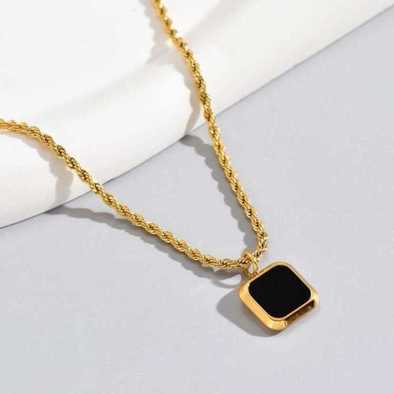 Opium Necklace -18K Gold Plated Stainless Steel Necklace, Suitable For Daily Wear