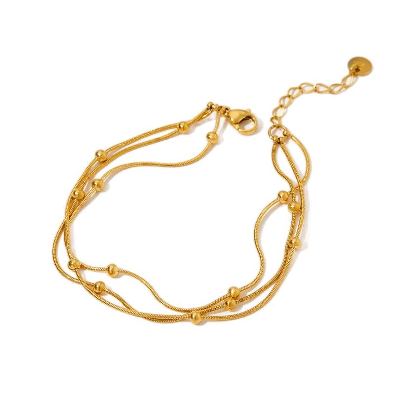 Beaded bracelet - Stainless steel beaded bracelet