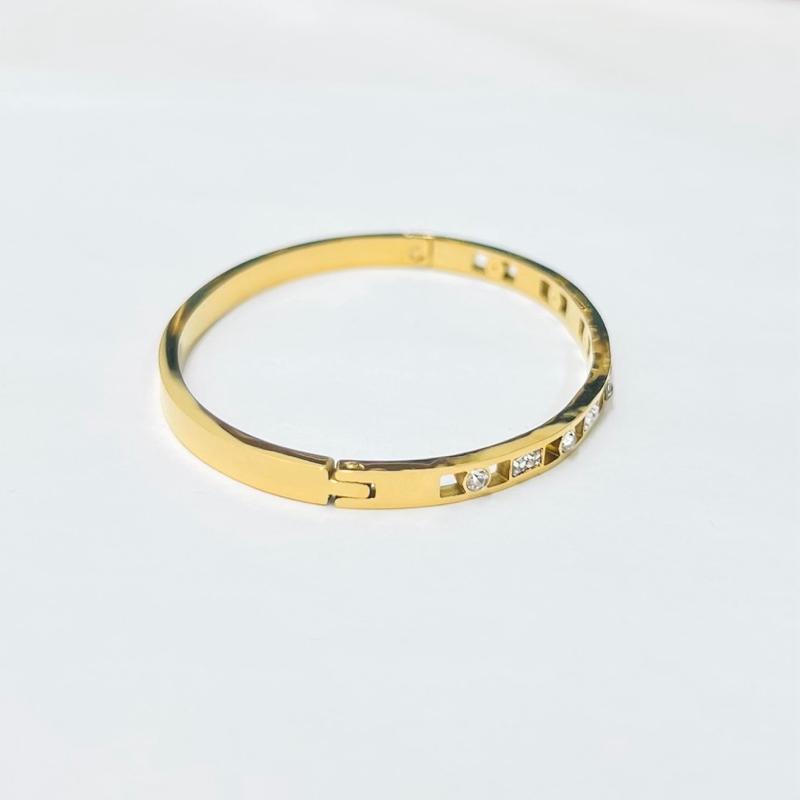 Bling bangle- Stainless steel bangle for small wrist