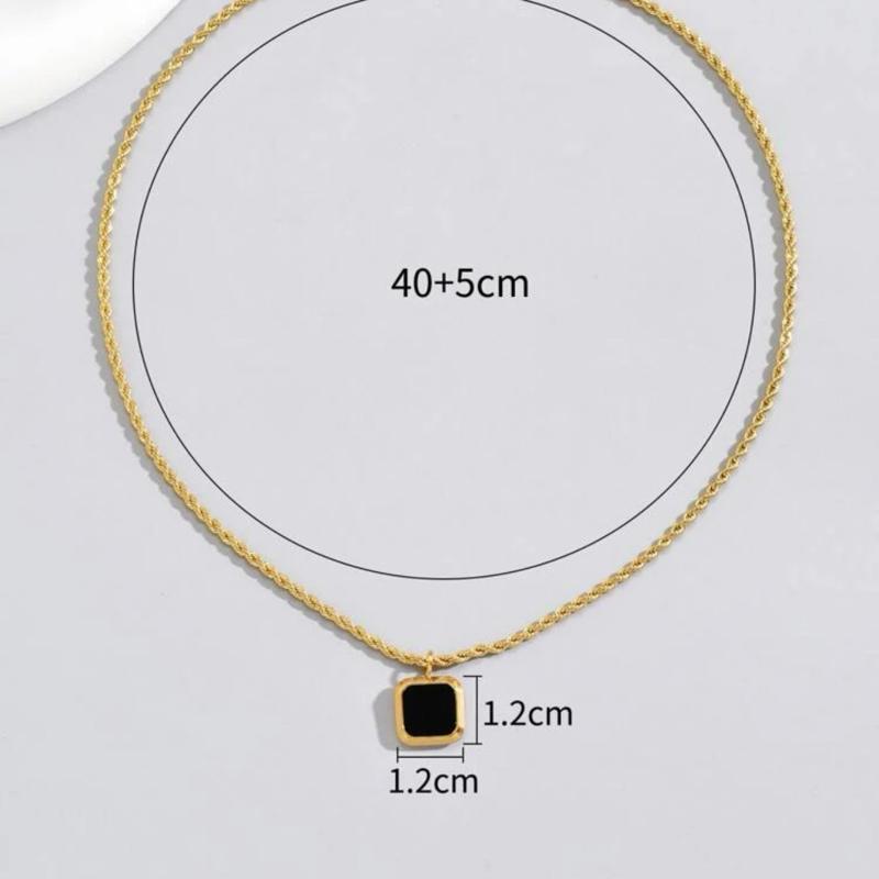 Opium Necklace -18K Gold Plated Stainless Steel Necklace, Suitable For Daily Wear