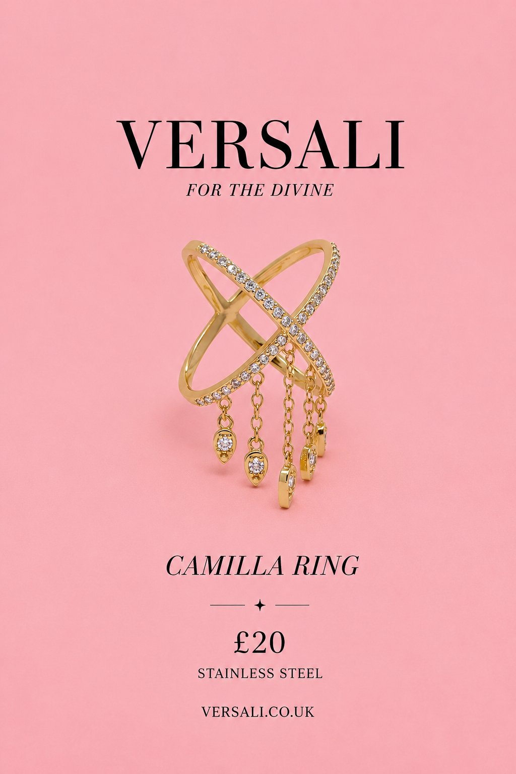 Camilla Ring made from Stainless steel