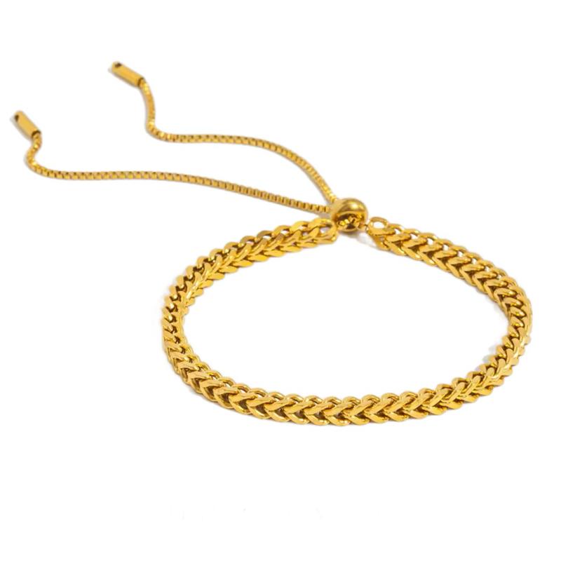 Adjustable rope Bracelet for all sizes in Stainless steel