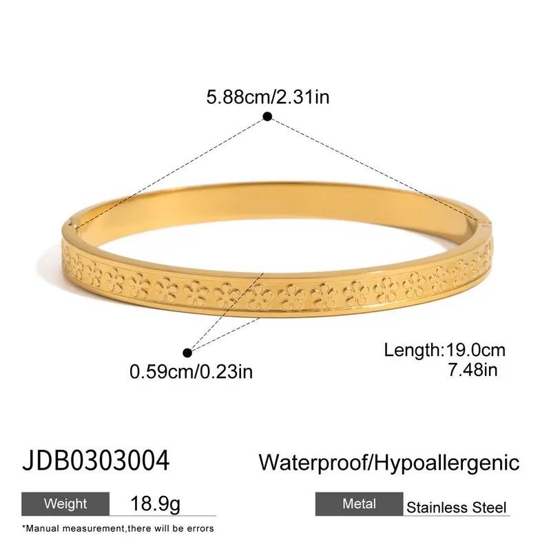 Grace bangle - stainless steel everyday small to medium wrist bangle