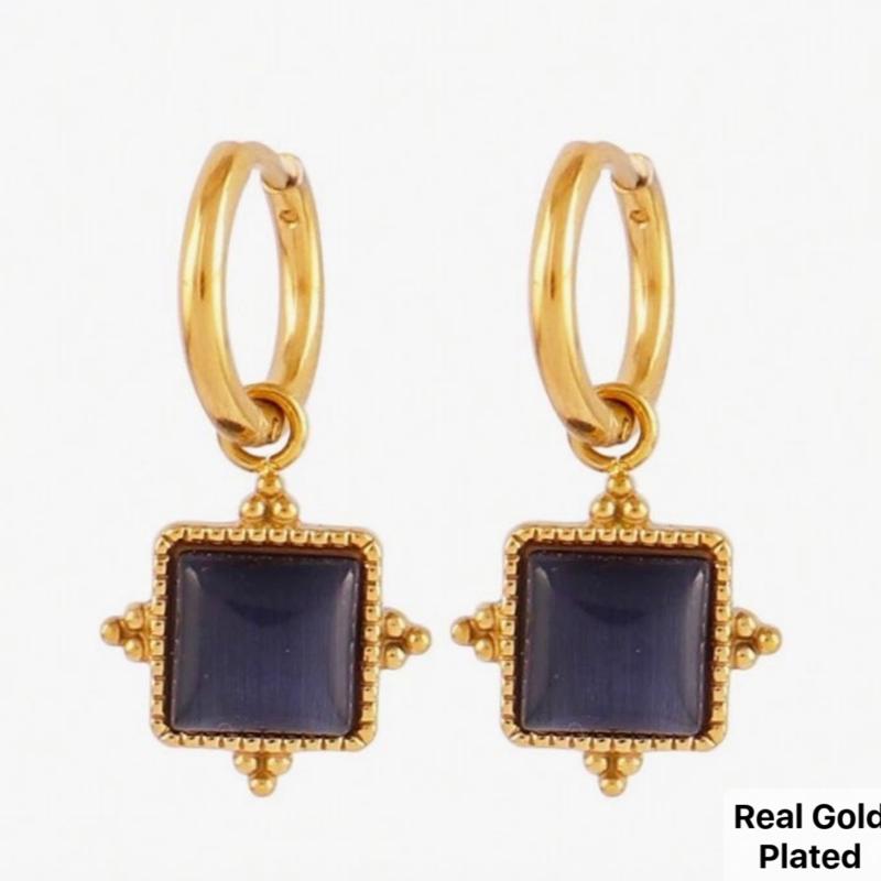 Bella Earrings- Stainless steel hoop earrings