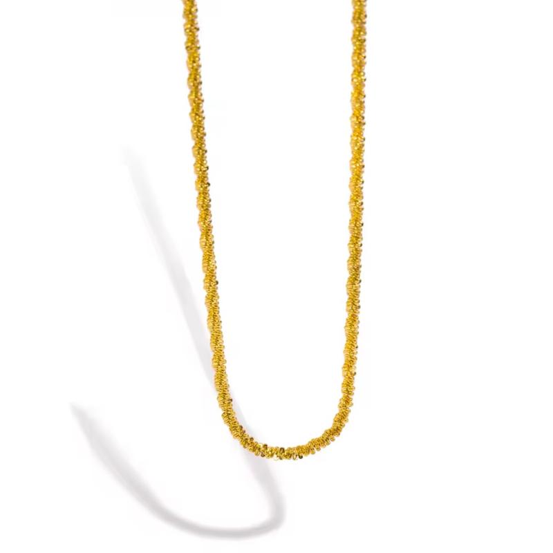 Sparkle chain - Stainless steel sparkle chain in gold & Silver