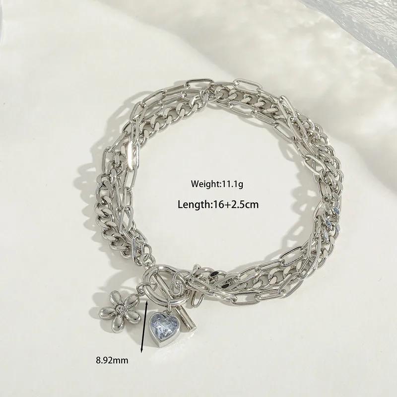Lily Bracelet set Stainless Steel Huggies and bracelet