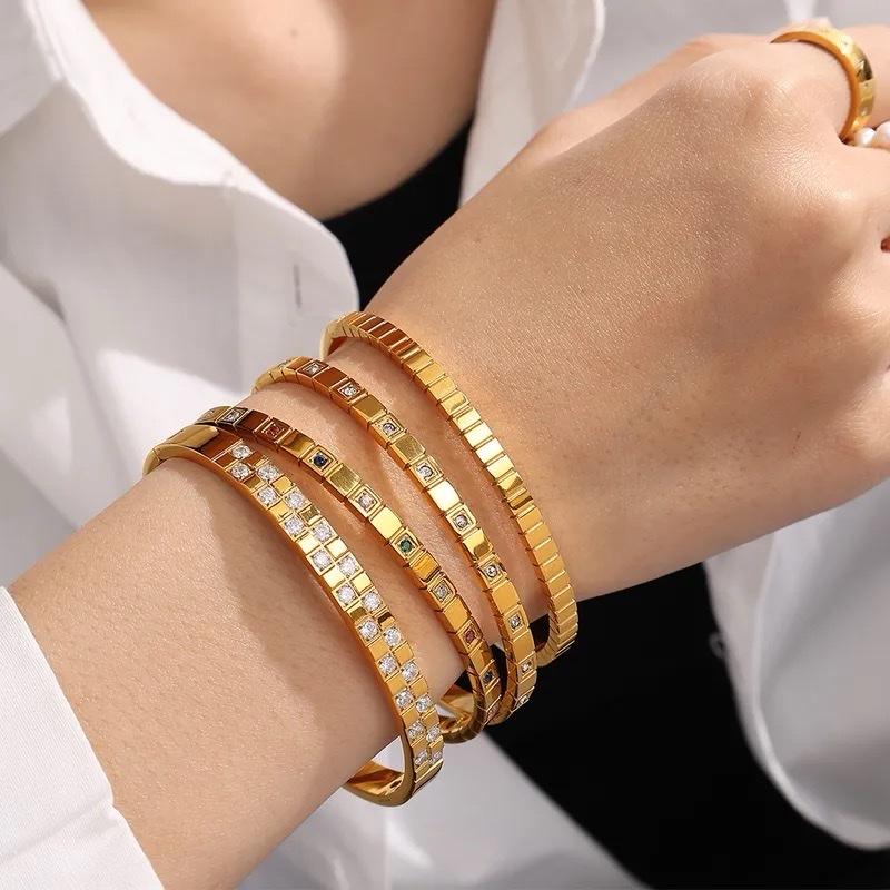 Stack Bangles- Stainless steel small to Medium wrist Bangle