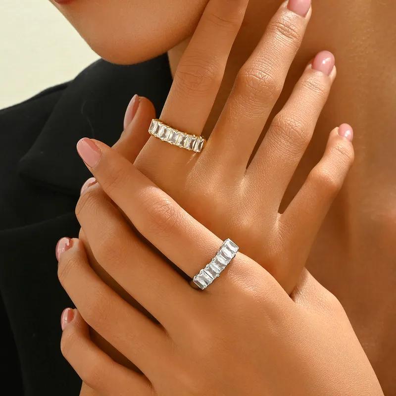 Glow Ring - 18k Gold plated Stainless Steel Waterproof Non Tarnish Rings