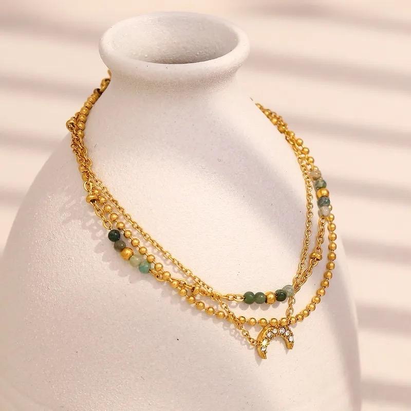 Moonstone bracelet - Stainless steel everyday bracelet