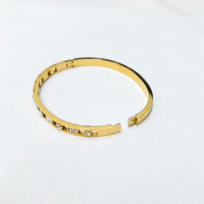 Bling bangle- Stainless steel bangle for small wrist