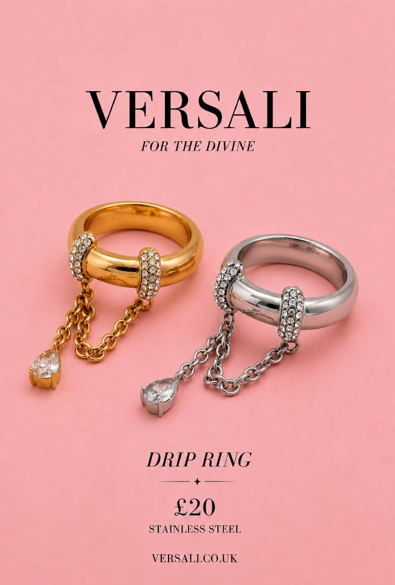 Drip Charm Ring