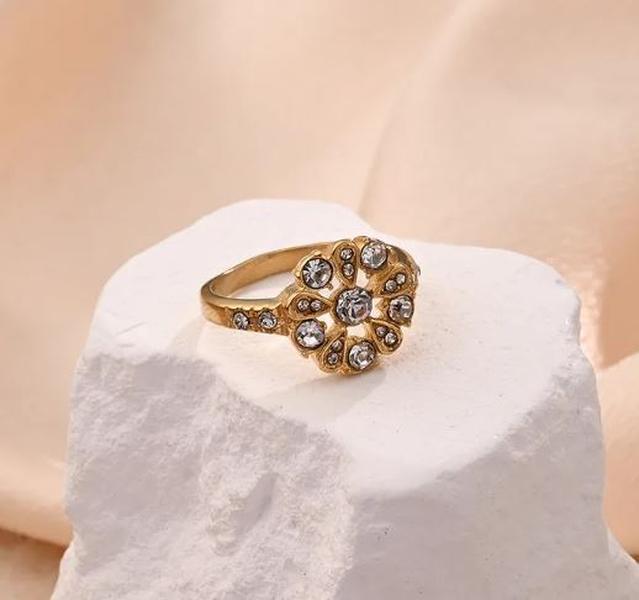 Blossom Ring Stainless Steel 18K Gold Plated  Rings