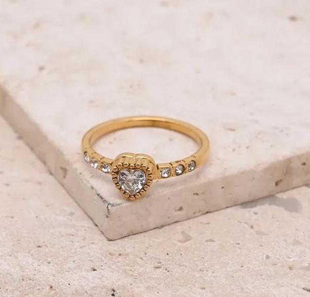 Heart band Ring stainless steel everyday ring