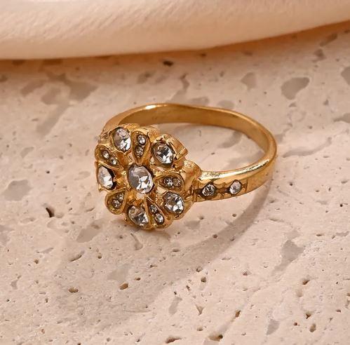 Blossom Ring Stainless Steel 18K Gold Plated  Rings