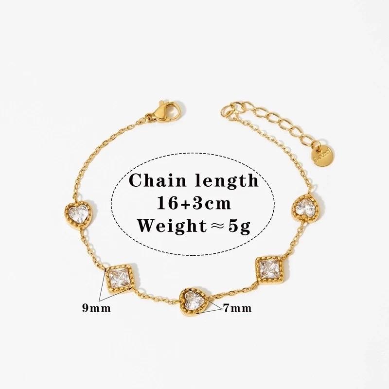 twinkle bracelet - Stainless Steel 18K Gold Plated Bracelets