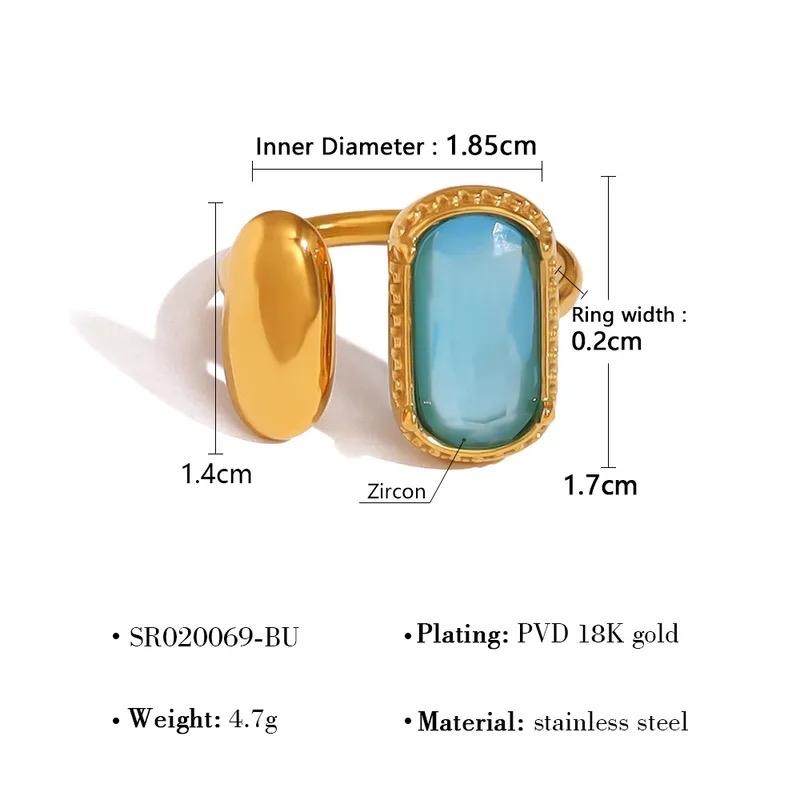 Aqua Set - Stainless steel necklace set