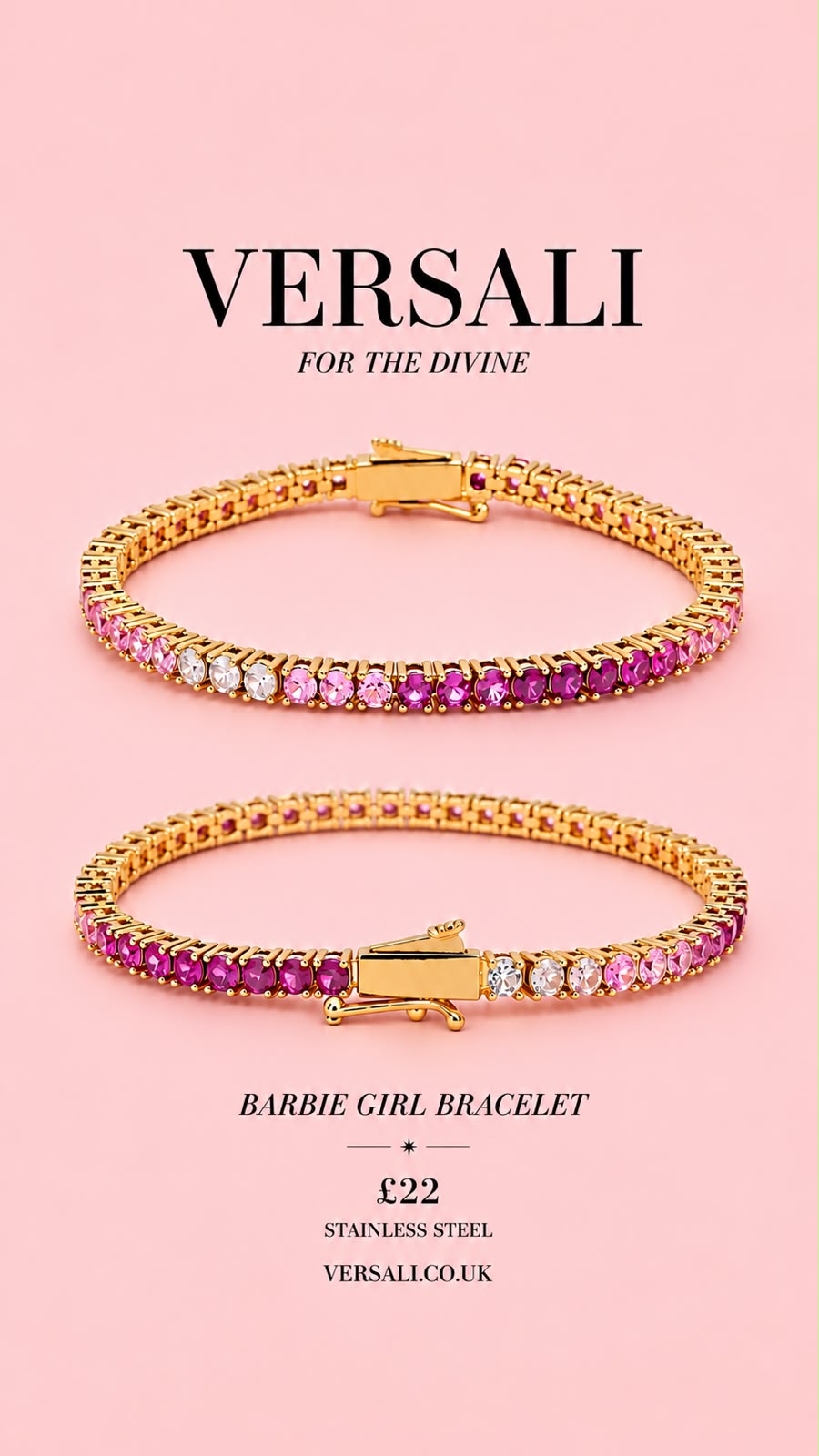 Barbie Girl Necklace and bracelet