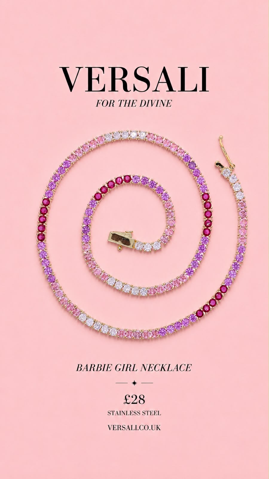 Barbie Girl Necklace and bracelet