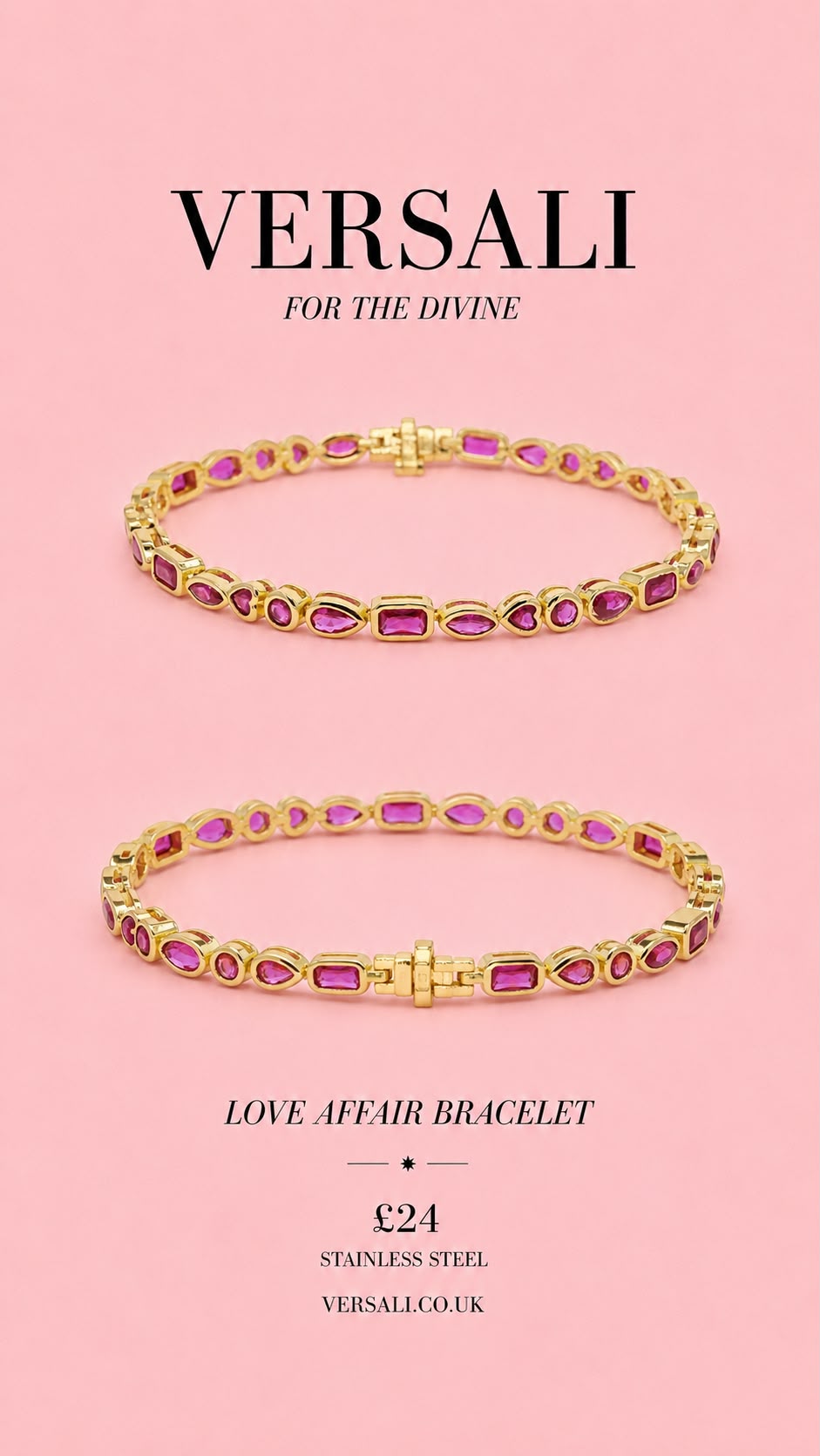 Love Affair Pink Bracelet