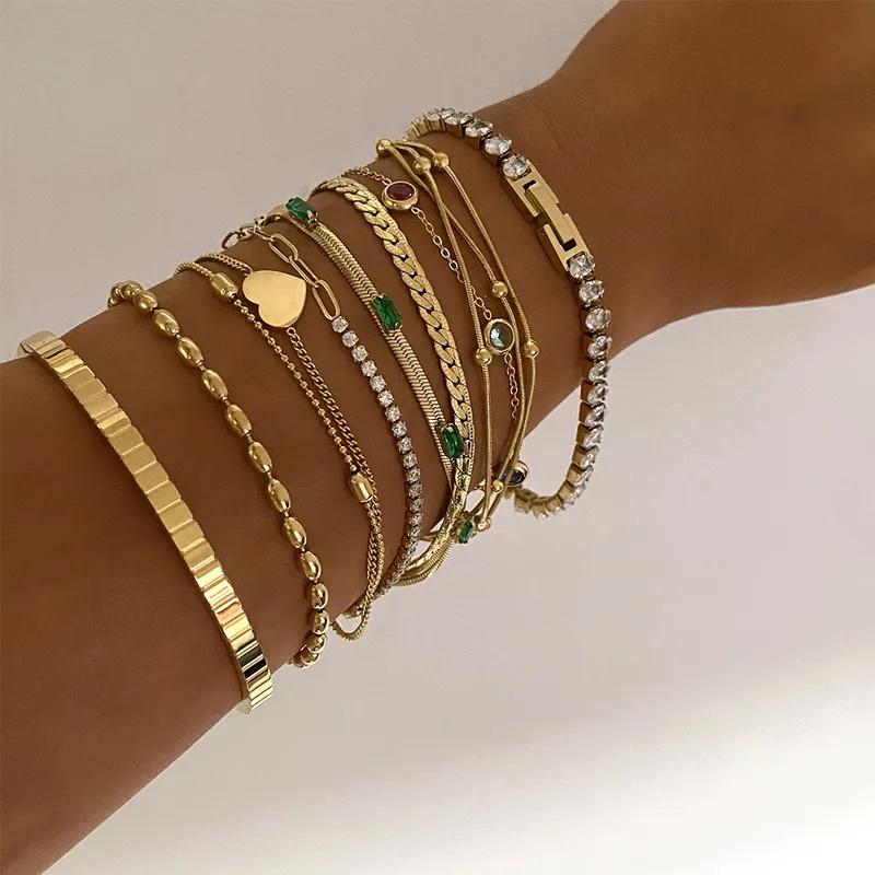 Beaded bracelet - Stainless steel beaded bracelet