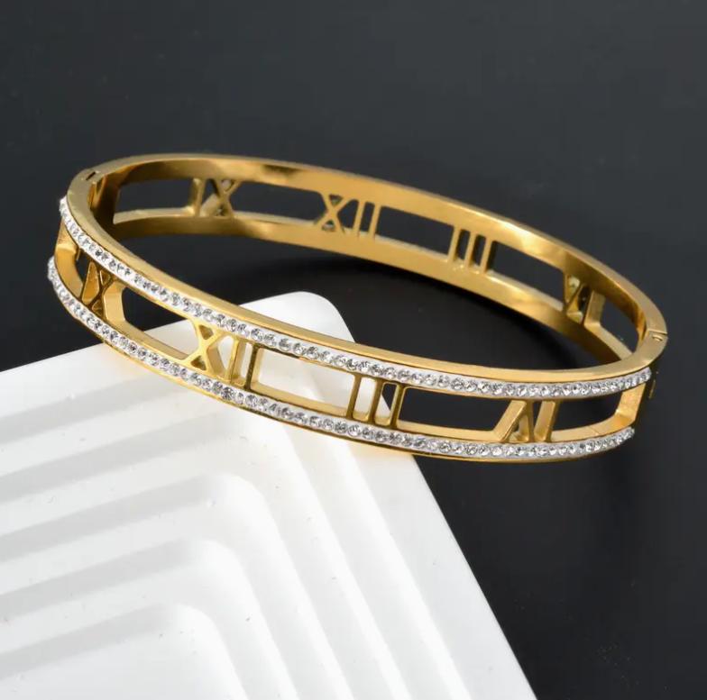 Numeral Tennis Bracelet - Stainless Steel