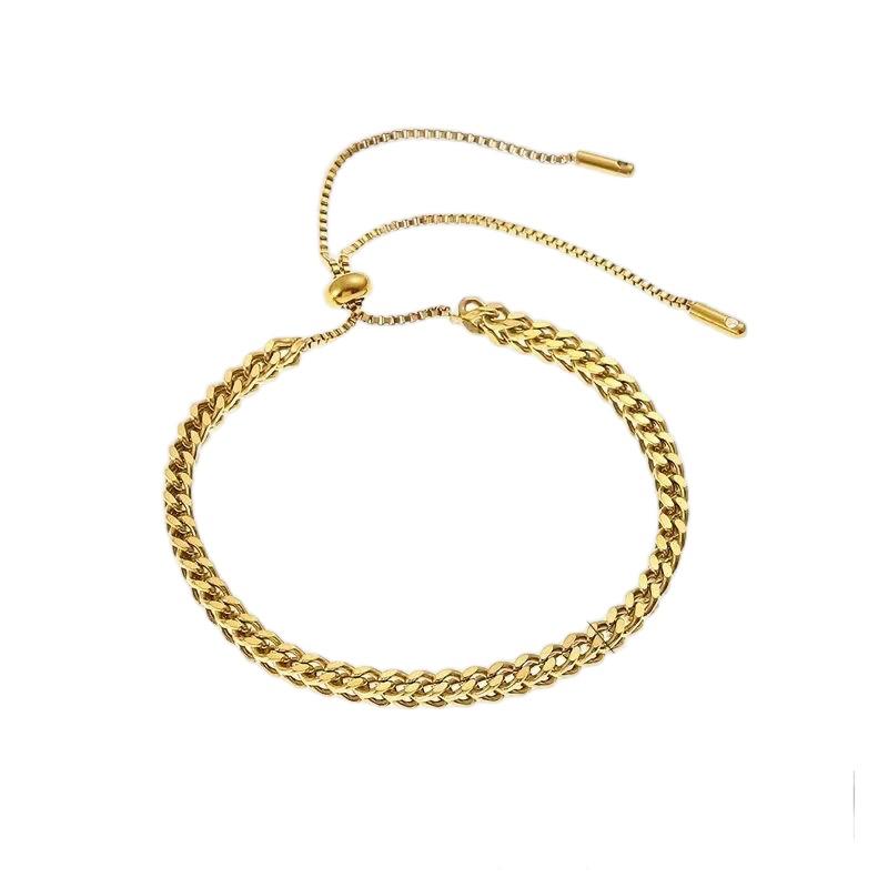 Adjustable rope Bracelet for all sizes in Stainless steel