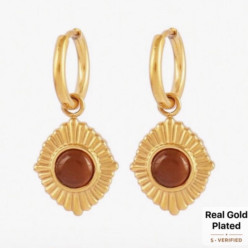 Bella Earrings- Stainless steel hoop earrings