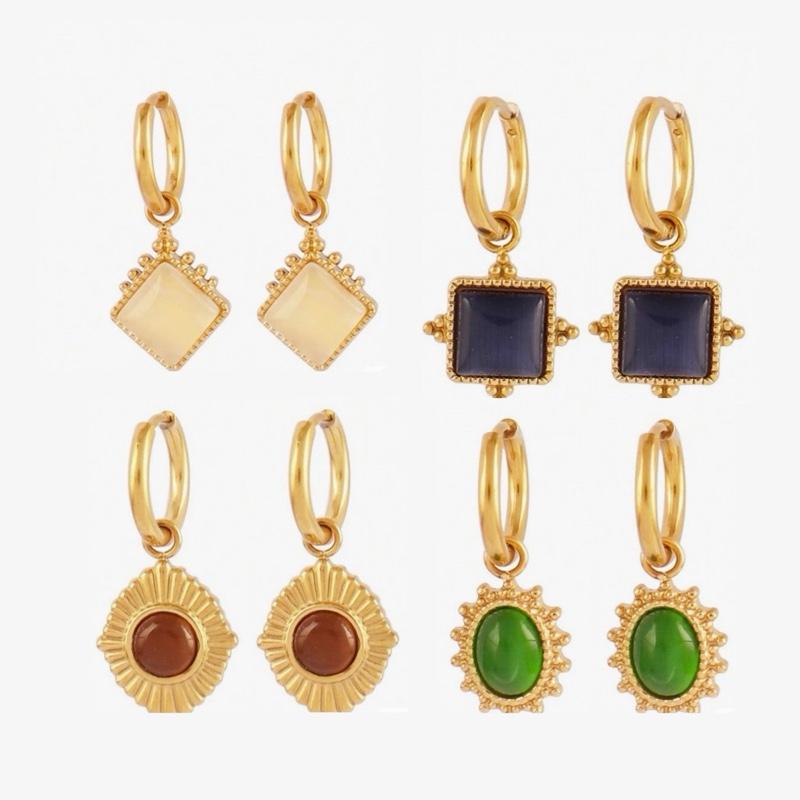 Bella Earrings- Stainless steel hoop earrings