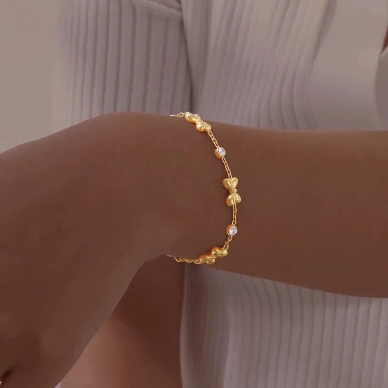 Bow bracelet- Stainless steel bracelet