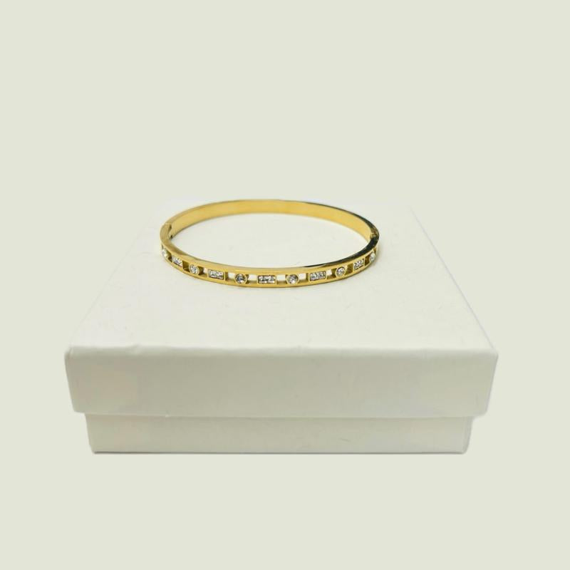 Bling bangle- Stainless steel bangle for small wrist
