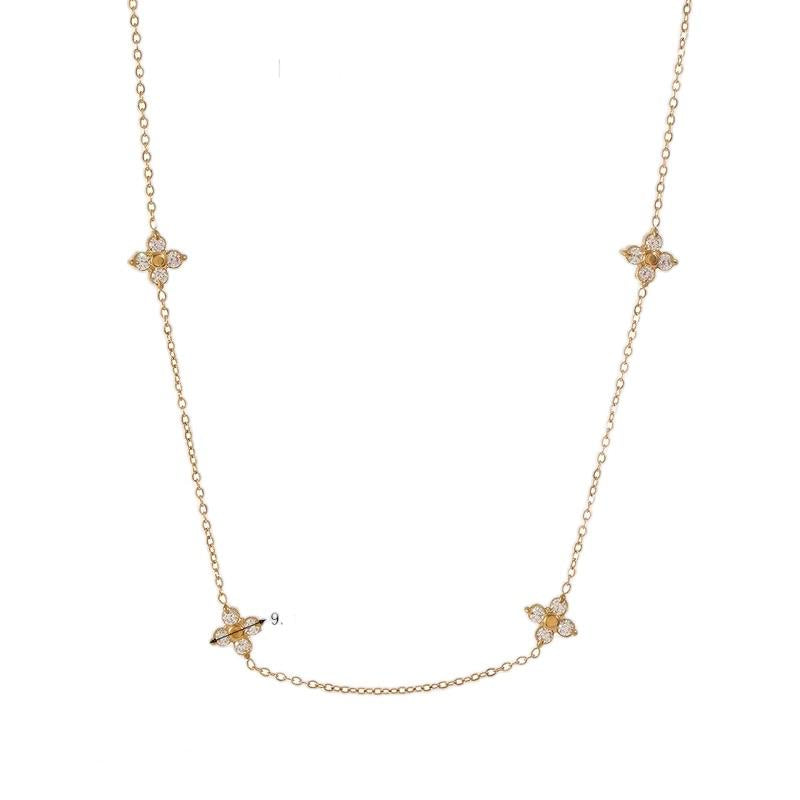 Flora Set - Stainless steel flora necklace and bracelet. Tarnish resistant