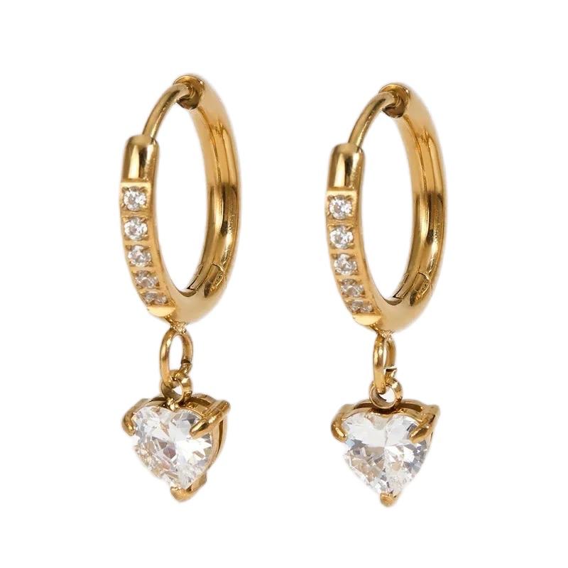 Adore Earrings - Stainless steel heart Earrings