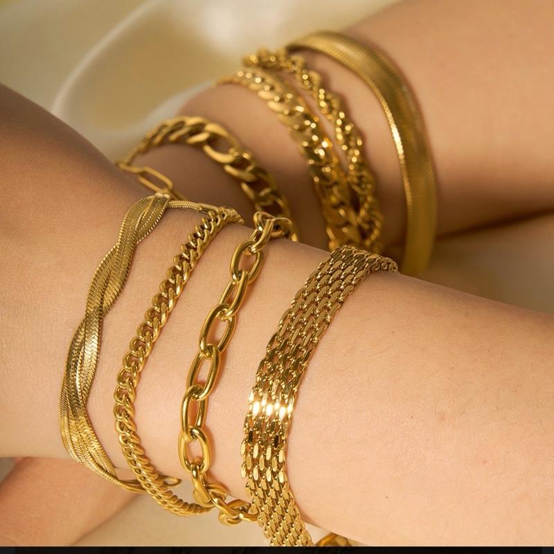 Basic Bracelets -Everyday wear Stainless Steel Stackable bracelets