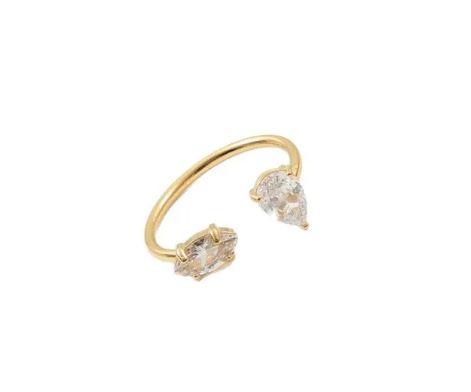 Ti amo Ring-  18K Gold Zirconia Stone Stainless steel Ring