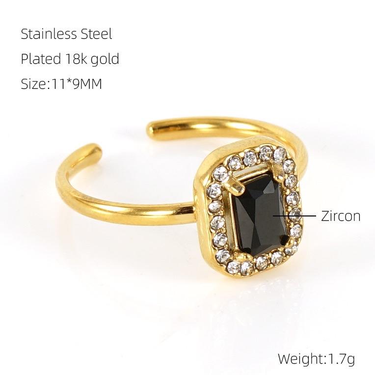 Sienna Set - Stainless Steel Necklace, Ring, and Stud Set for Women