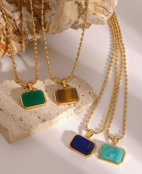 Beaded stella - Stainless steel necklace Necklaces