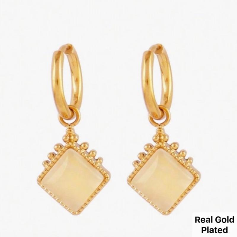 Bella Earrings- Stainless steel hoop earrings