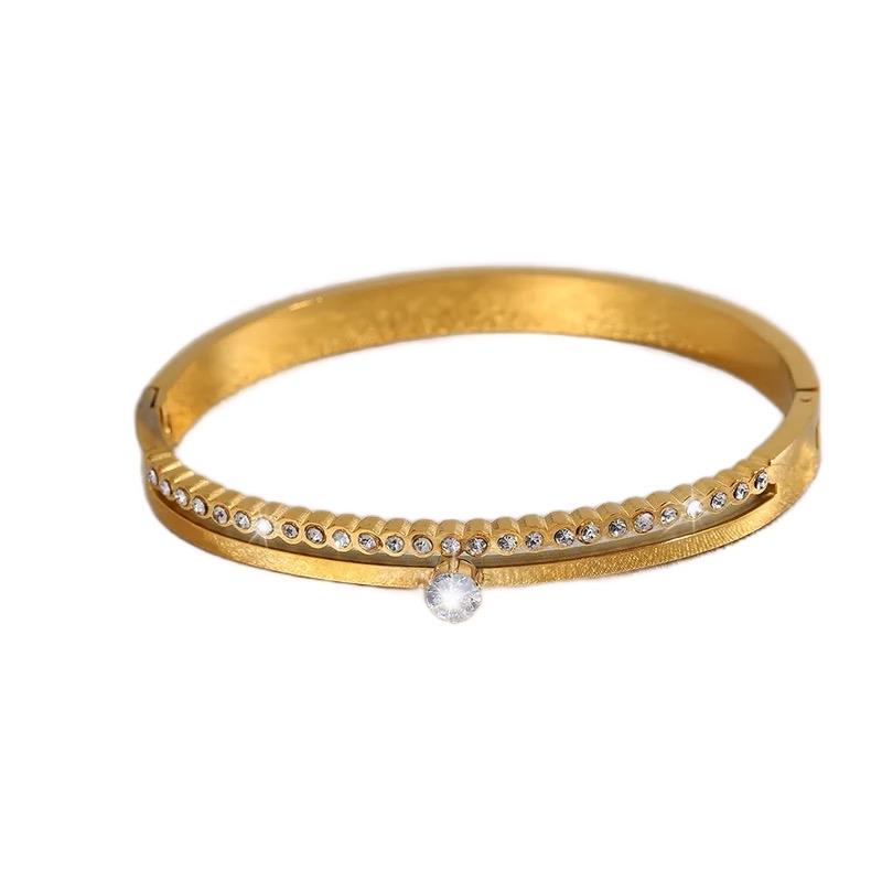 Tara Ring & Bangle - 2 in 1 band Stainless Steel Ring and Bangle