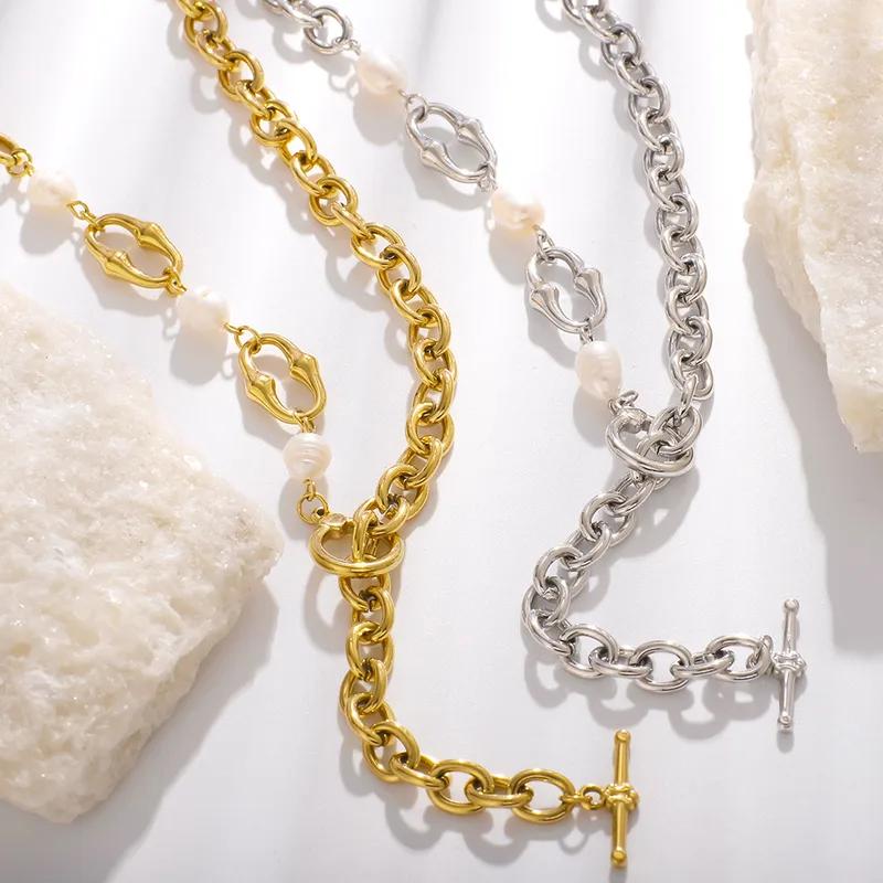 Pearl knot bracelet - stainless steel pearl bracelet