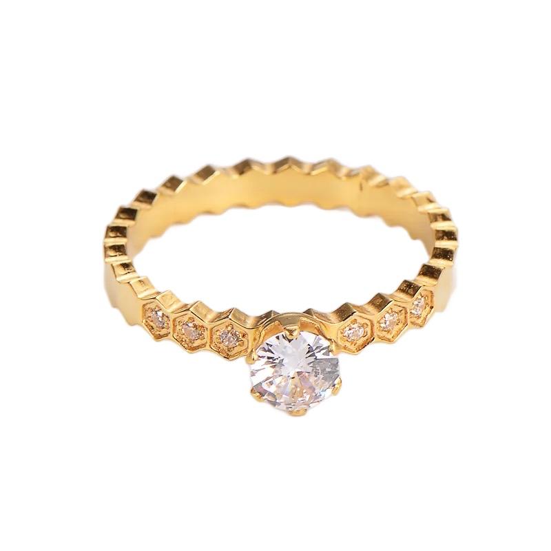 Crown Ring - 18k Gold plated Stainless steel ring