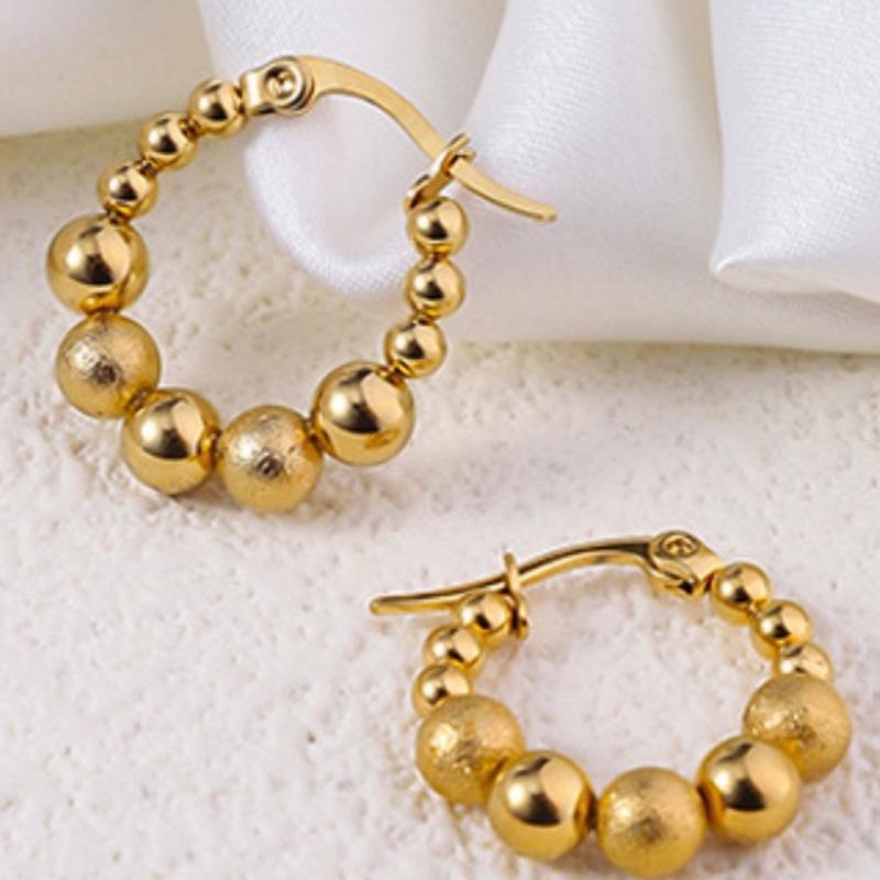 Beaded hoop - Stainless steel beaded hoop