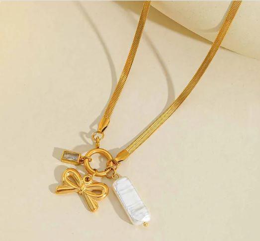 Your Charm Necklaces - Stainless steel Removeable Charms on plain Chain