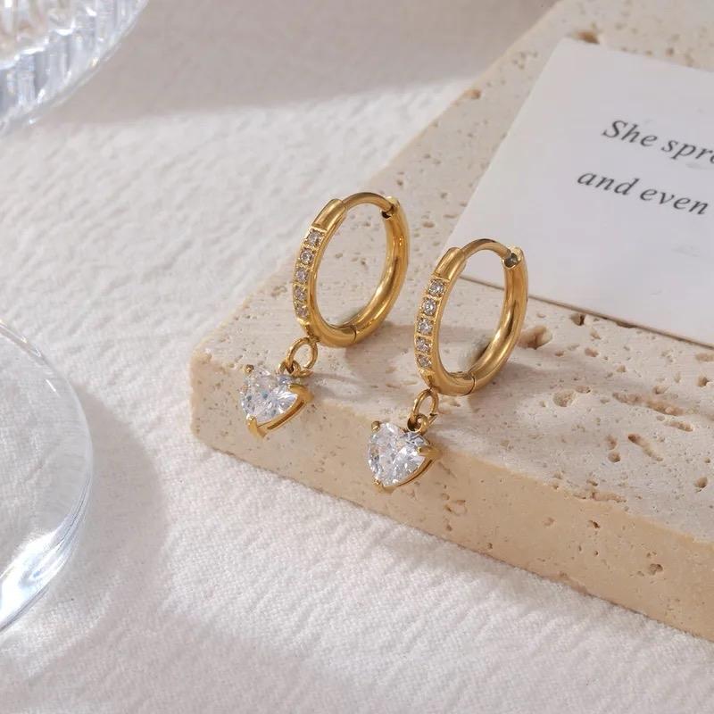 Adore Earrings - Stainless steel heart Earrings