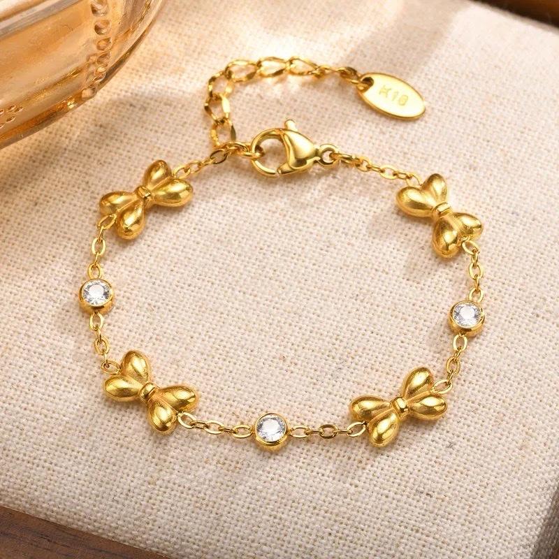 Bow bracelet- Stainless steel bracelet