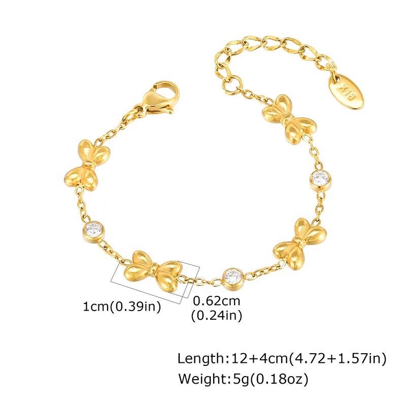 Bow bracelet- Stainless steel bracelet