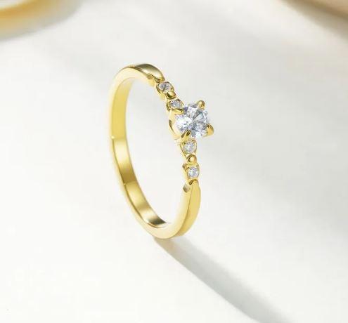Wholesale Jewelry Glam Sweet Shiny Solid Color 304 Stainless Steel Ring