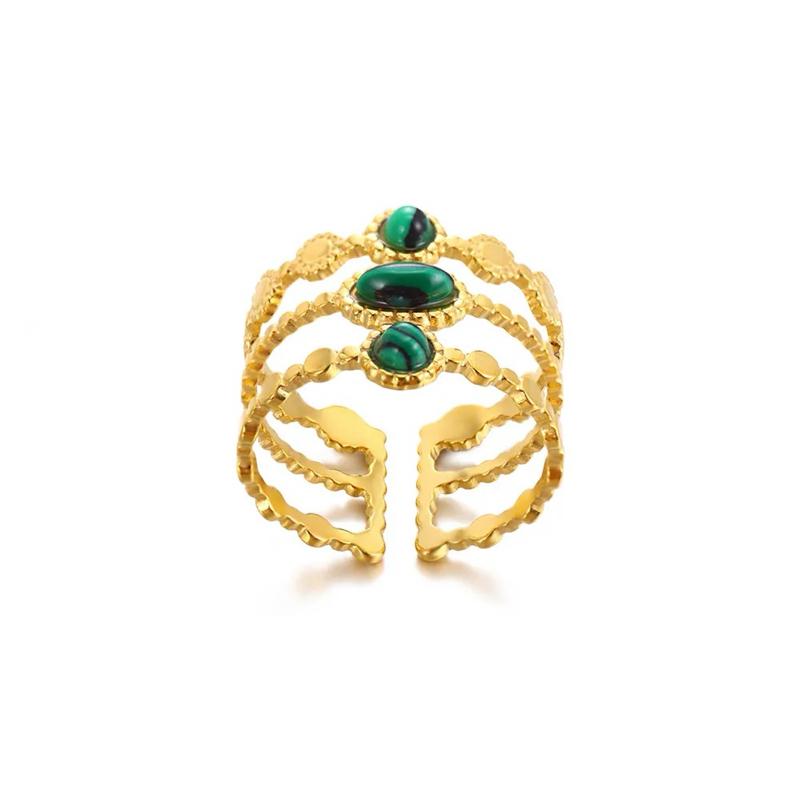 Stonie rings - stainless steel adjustable ring