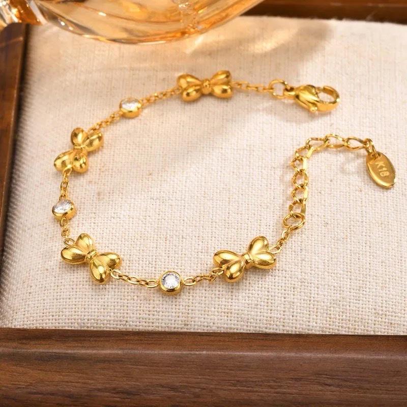 Bow bracelet- Stainless steel bracelet