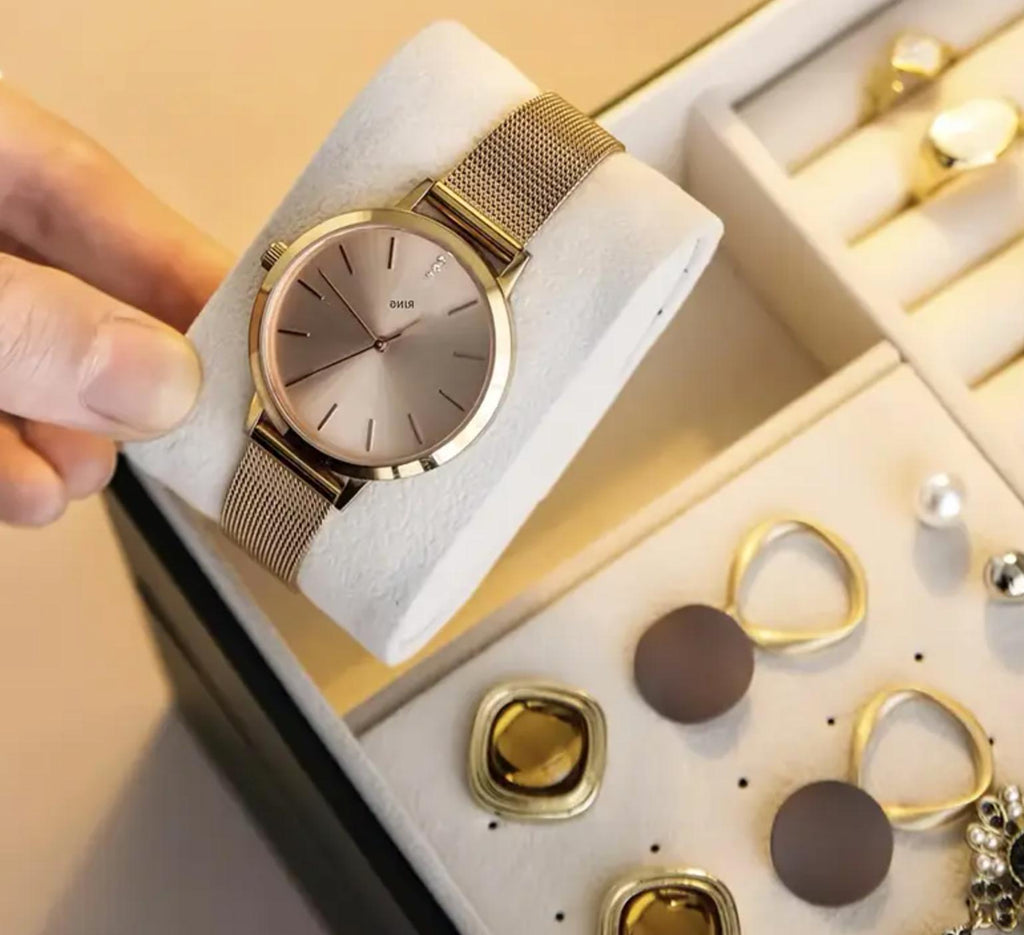 3-Layer Faux Leather Jewelry Organizer Box with Lock, Padded Compartments for Necklaces, Earrings, Bracelets, Elegant Storage Solution, with White, Black, Safari Green