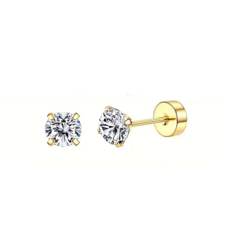 Multicolour flat back Studs - Stainless steel everyday flat back studs